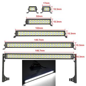 1/10 RC 크롤러 차량용 슈퍼 브라이트 LED 라이트 바 루프 램프 CH3 제어 축 SCX10 카프라 TRX4 TRX6 D90 C
