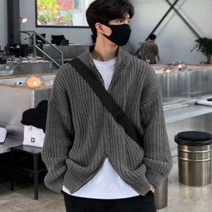 [리빌모아]남자 오버핏 캐주얼 반목 와플 무지 집업 가디건 OC-CA-SWFGNZ2V