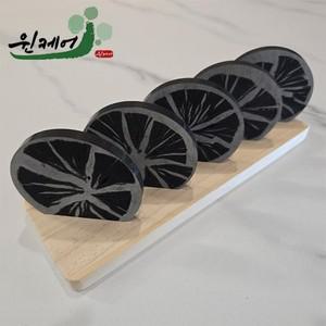 참숯 탈취제 제습제 숯5개세트 원목받침대 냉장고 옷장 신발장