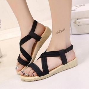 [BZHJI3M5_51]가을 샌들신발 웨지 스트랩 스트랩샌들