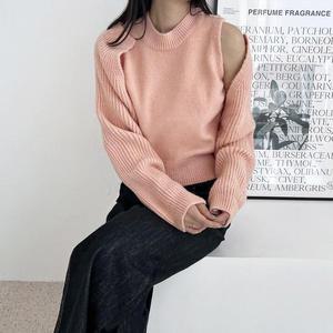 [BZJLRTCG_51IB]여자투투 크롭니트 볼레로가디건세트