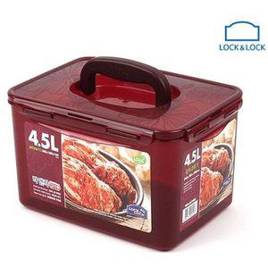 락앤락핸디용기 락앤락 HP 사각 핸디 김치통 4.5L 1P 플라스틱 용기 락앤락플라스틱김치