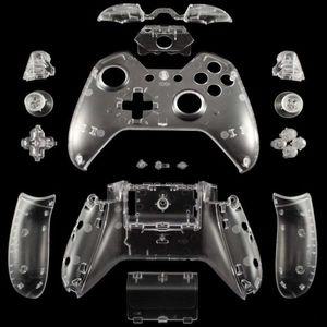 Xbox One 컨트롤러용 매트 클리어 컨트롤러 하우징 쉘 케이스 커버 투명 풀 세트 페이스플레이트 교체 키트