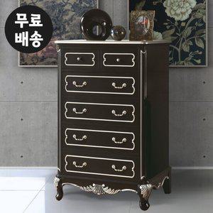 라헬 엔틱 원목 5단 서랍장 옷 수납장 수입 깊은(800)