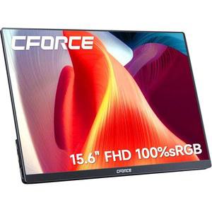 C FORCE 휴대용 모니터 15.6인치 IPS 100% SRGB USB C, 게이밍 디스플레이 HDR 내장 스피커, 노트북 맥폰 PS5 XBOX 호환용 스위치용 두 번째 외장