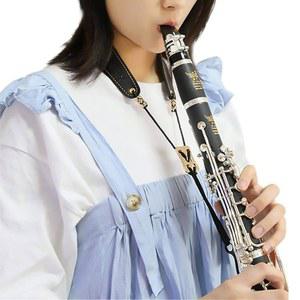 클라리넷 블랙 넥 스트랩, 오보에 슈퍼 파이버, 아연 합금 후크, 악기 액세서리 부품