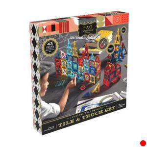FAO슈와츠 자석블록 트럭세트 43pcs 유아 성탄절 선물