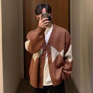 [IXHH3679_4B]브이넥 훈훈 댄디 널널 오버핏 가디건 자켓