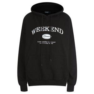 봄신상 여성 위켄드 캐주얼 후드 맨투맨 티셔츠 ODA-WSH-20286-블랙