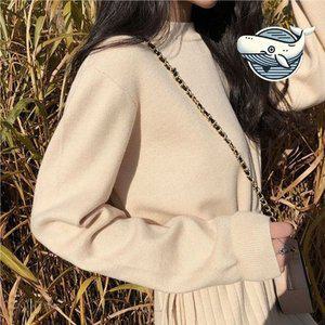[기타]가을 니트 롱 원피스 맥시 카라 세련된 핏 (WFGW26W)
