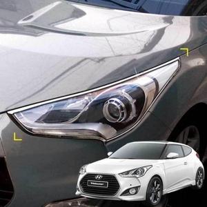 스크래치방지 전조등 헤드램프몰딩 벨로스터 크롬 스크래치방지 전조등 크롬 헤드램프몰딩 벨로스터