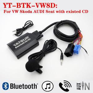 플매트 카펫 러그 앤 플레이 Yatour 블루투스 모듈 폭스바겐 VW 아우디 스코다 시트용 8 핀 공장 자동차 라