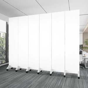 심플 책상 가림막 출입문 이동 공간분리 테이블 병풍 J01)240x180cm