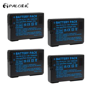 PALO-카메라 배터리 호환 니콘 DF d5300 d3400 d3100 d3200 d3300 d5100 p7000 p7700 p7100etc4개 세트 디