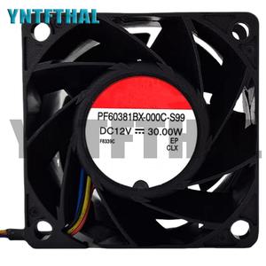 PF60381BX-000C-S99 냉각 FAN DC12V 30W 60x60x38mm 4 핀