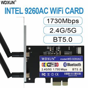 데스크탑 인텔 MU-MIMO 블루투스 5.0 무선-AC 9260ac 9260ngw 1730 mbps pci-e pcie 1x 와이파이 원격 제어