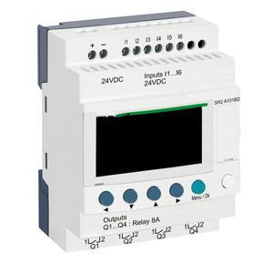 SR2A101BD 컴팩트 스마트 릴레이 Zelio 로직 10 I O  24 V DC시계 없음디스플레이