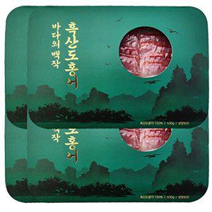 [T]백년수산 흑산도 홍어 500g x 4팩 + [증정] 용기초장 4개+홍어뼈2개