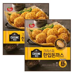 동원 퀴진 크리스피 한입돈까스 450g 2개