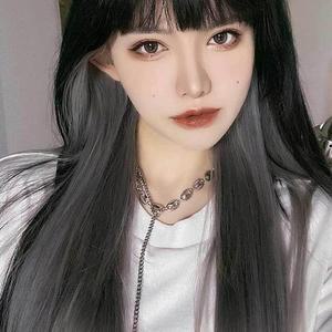 [JHQS7M9I_4B]컬러헤어장식 헤어피스 여성가발 여성가발