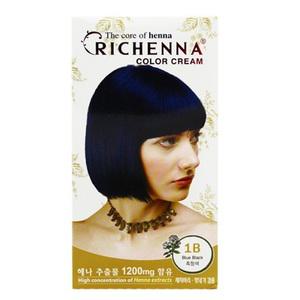염색약/리체나 칼라크림 흑청색 1B