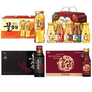 [기타]홍삼음료 4종 꿀홍삼 홍삼골드 홍삼력 음양오행 10병 모음