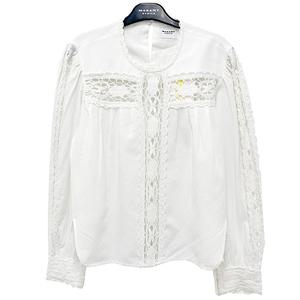 25SS VALMIRA 레이스 린넨 코튼 블라우스 (HT0581FA C1J14E 20WH) [당일]