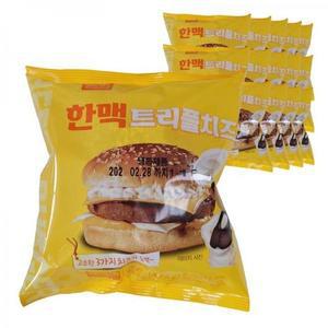 [MENML7P3_52EH]아침 간편조리 트리플치즈버거 햄버거15봉