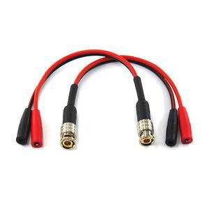 WJSTN bnc 수 - 4mm 암 바나나 플러그 어댑터 BNC 2X 듀얼 잭 소켓 바인딩 포스트 스플리터 커넥터 2팩 555