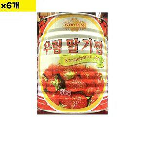 [셀러허브 패션][JHO8R982_52EB]식재료 도매 유통 딸기잼 우림 3Kg x6개