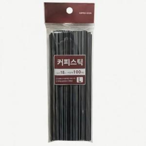 일회용 빨대 커피 커피빨대 테이크아웃 L 18cm (3gtSD)