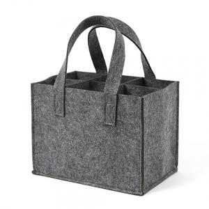 6구 펠트 와인백(24x18cm) (그레이) 술병 보관가방