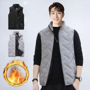 하이넥 조끼 데일리 패딩 경량 보온 보온 누빔 베스트