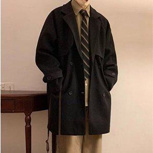 [엄지척]오버핏 겨울코트 데일리 울 아우터 보온 트렌치 자켓