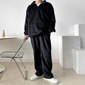 [엄지척]남성 골덴 와이드팬츠 허리밴딩 긴바지 트레이닝팬츠