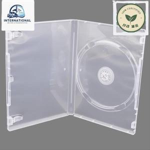 플레이어 DVD 디스크 투명 하단 CD 박스 빈케이스 PP 플라스틱 밀키 용량 1 디스크