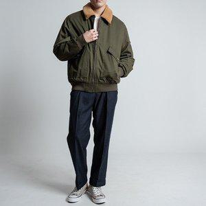 [리빌모아]남자 항공 탑건 캐주얼 카라양털 블루종 자켓 KSM-JKA-SA0223004