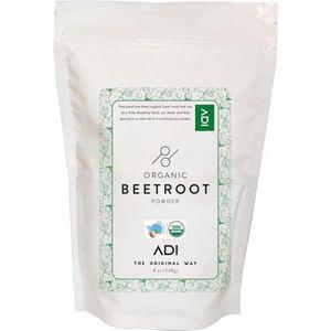 ADI USDA 인증 유기농 비트 뿌리 파우더 - 226.8g(8온스), 산화질소 부스터, 베이킹 및 주스용 생 비트 뿌
