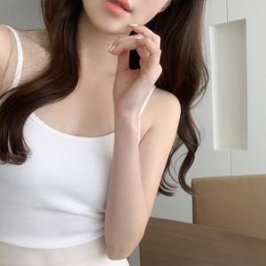 (일체형/안입은듯한착용감) 소피에 캡 내장 끈 나시 ts4086