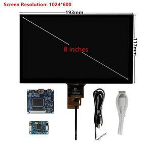 라스베리 파이 컴퓨터 PC 용 8 인치 1024*600 HDMI 호환 화면 LCD 디스플레이 드라이버 보드 모니터 디지타