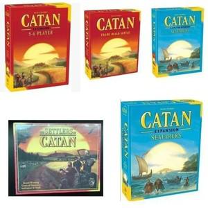 영어 버전 Catan 보드 게임 퍼즐 레저 장난감 25주년 기념 에디션 2-8명 파티