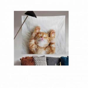 가림막커튼 주방가림막 치즈고양이 소 바란스 D (3k1Xn)