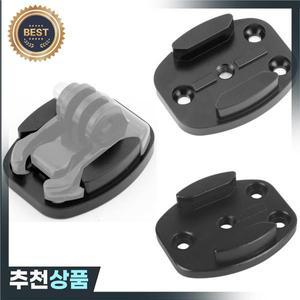 플랫 마운트 CNC 알루미늄 어댑터 베이스 서핑 보드 표면 Go Pro 13 11용 4개 구멍 퀵 릴리스 플레이트 삼