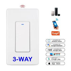 투야 스마트봇DS-122-3WAY 미국 유형 Alexa  Echo Dot Google 홈 IFTTT 음성 제어 3방향 WiFi 스마트 푸시