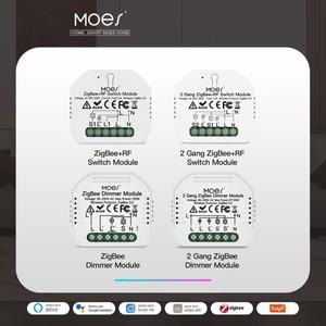 투야 스마트봇MOES ZigBee 3.0 스마트 라이트 스위치 릴레이 모듈 123 Gang Smart LifeTuya 제어 Alexa Goo