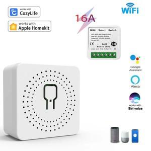 투야 스마트봇스마트 스위치 미니 Wifi 릴레이 차단기 Siri 음성 제어 무선 Apple Homekit Alexa Google 홈