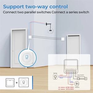 투야 스마트봇A08F-Tuya Wifi RF433 스마트 스위치 모듈  제어 홈 오토메이션 DIY 미니 차단기 릴레이 Alex