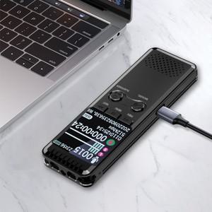 Vandlion V30C 64GB 디지털 음성 활성화 레코더 오디오 사운드 녹음 휴대용 다채로운 화면 HiFi MP3 플레이