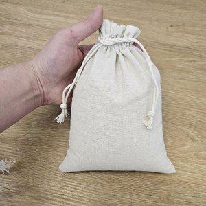 17cmX23cm 공양미 쌀 주머니 린넨 파우치 삼베주머니 (WFHLR75)