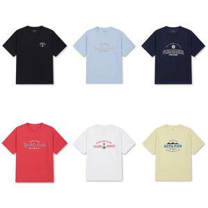 [폴햄키즈](마산점)폴햄 키즈 공용) 쿨텐션 마린 그래픽 반팔티 PKF2TS3042